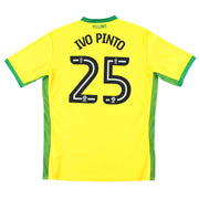 2016-17 Norwich City Errea Heimtrikot Ivo Pinto #25 XXL