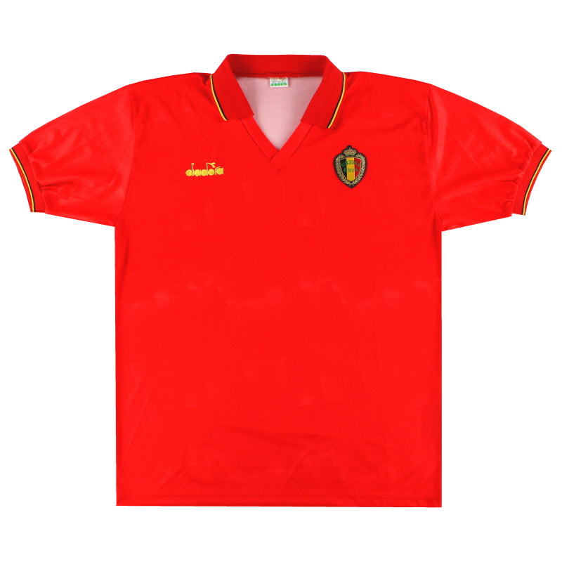 1992-94 Belgien Diadora Heimtrikot XL
