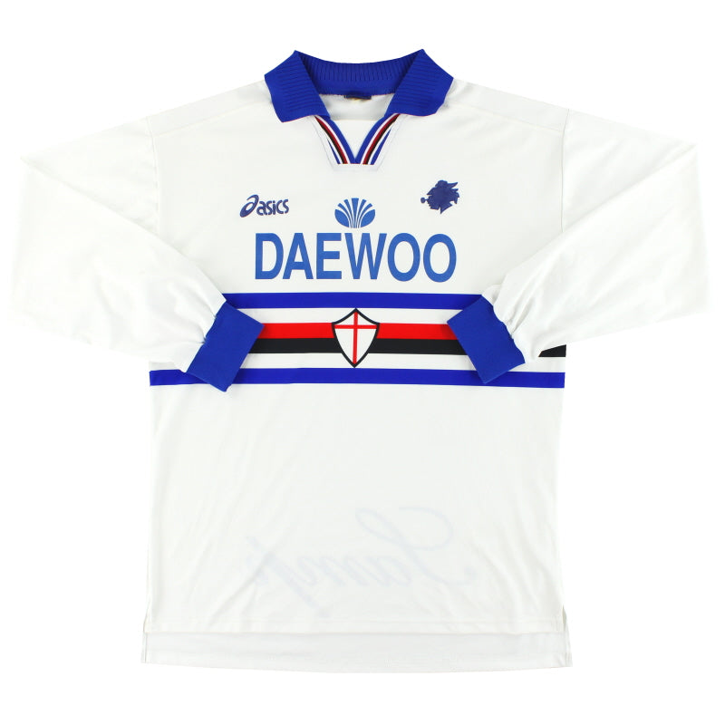 1997-98 Sampdoria Asics Auswärtstrikot LS XL