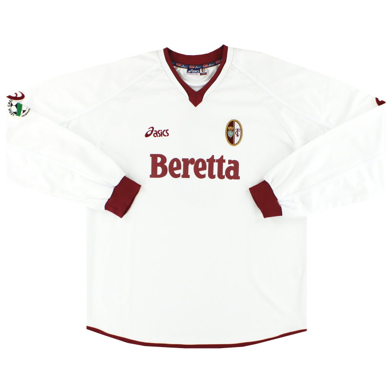 2004-05 Torino Asics Match Worn Auswärtstrikot #3 Langarm XL