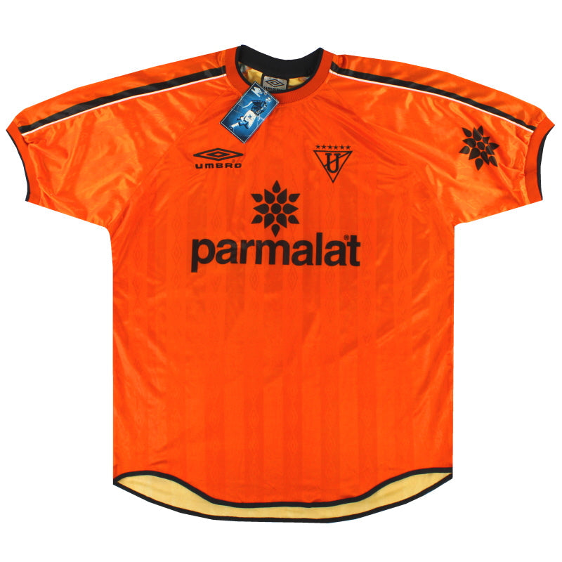 2001 LDU Quito Umbro Auswärtstrikot *mit Etiketten* XL