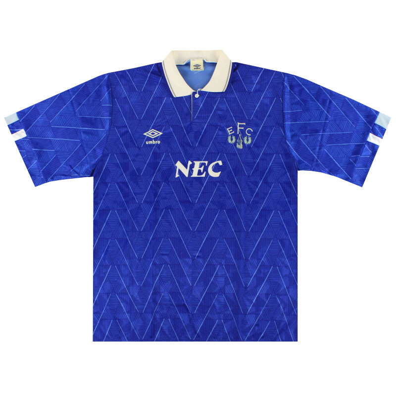 1989-91 Everton Umbro Heimtrikot *Neuwertig* XXL
