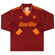 1992-94 Roma adidas Heimtrikot Langarm L