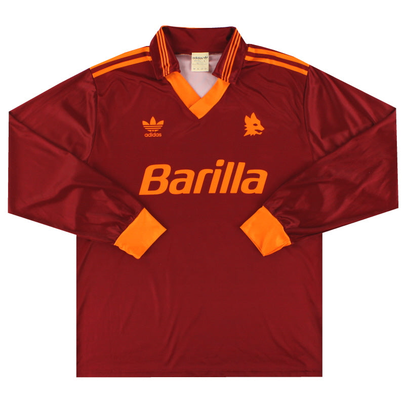 1992-94 Roma adidas Heimtrikot Langarm L