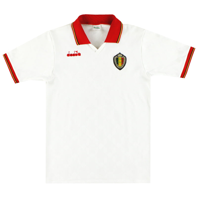 1992-94 Belgien Diadora Auswärtstrikot #5 M