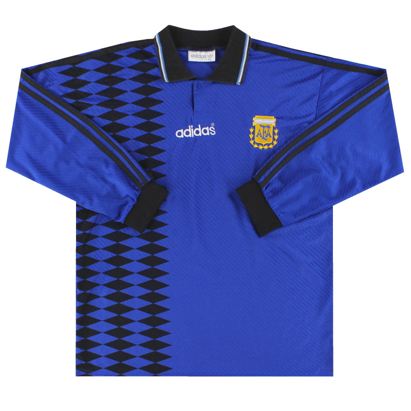 1994-95 Argentinien adidas Auswärtstrikot Langarm S