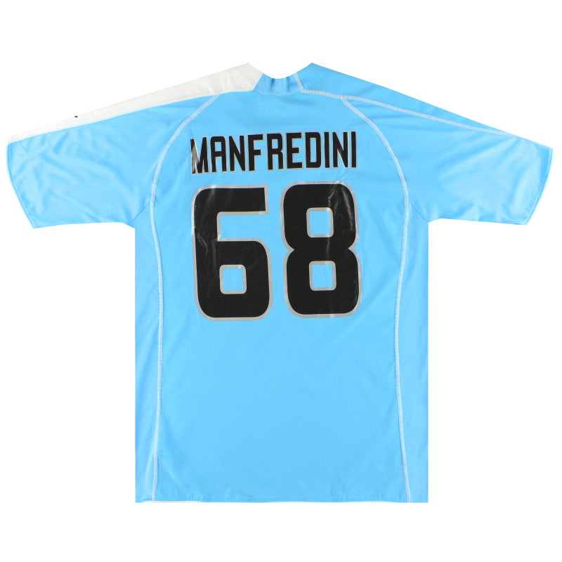 2005-06 Lazio Puma Match Worn Heim Trikot Manfredini #68 XL