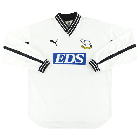 1999-01 Derby County Puma Home Shirt L/S L