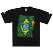 1998-00 Brasilien 'France 98' Grafik T-Shirt M