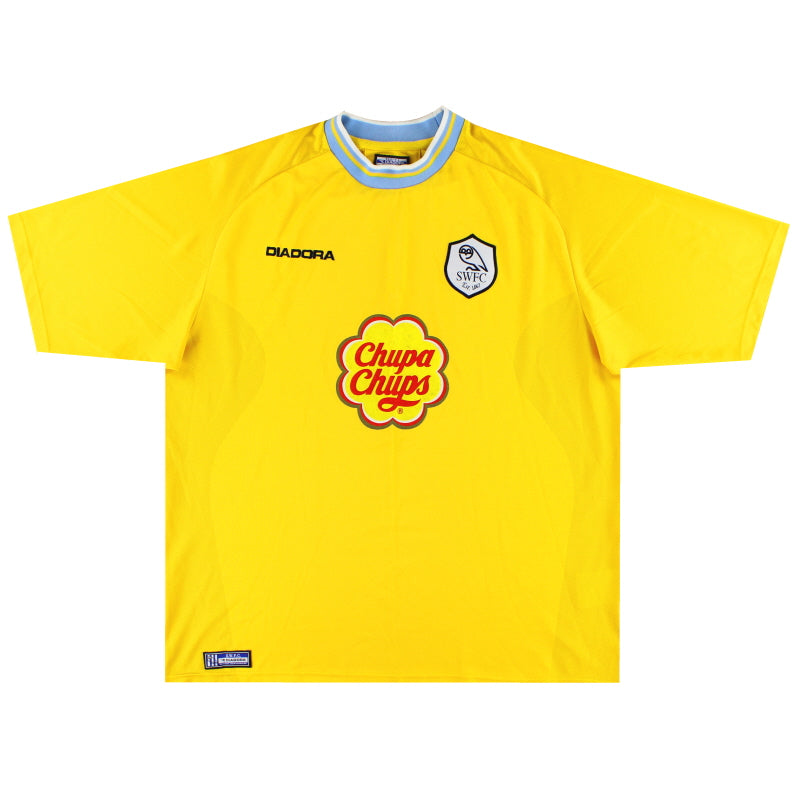 2001-02 Sheffield Wednesday Diadora Auswärtstrikot *Neuwertig* XL