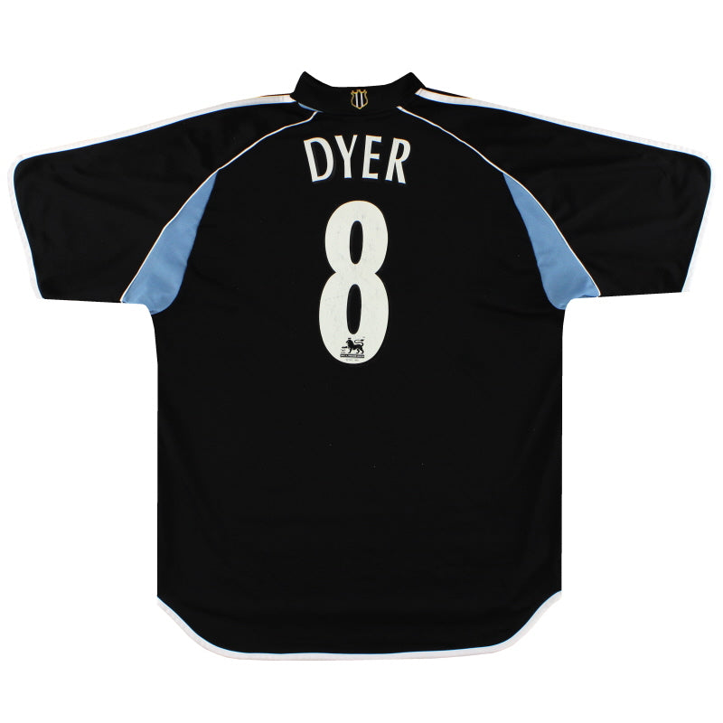 2000-01 Newcastle adidas Auswärtstrikot Dyer #8 L