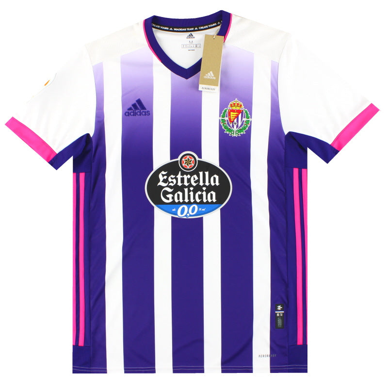 2020-21 Real Valladolid adidas Authentic Heimtrikot *m. Etiketten* M