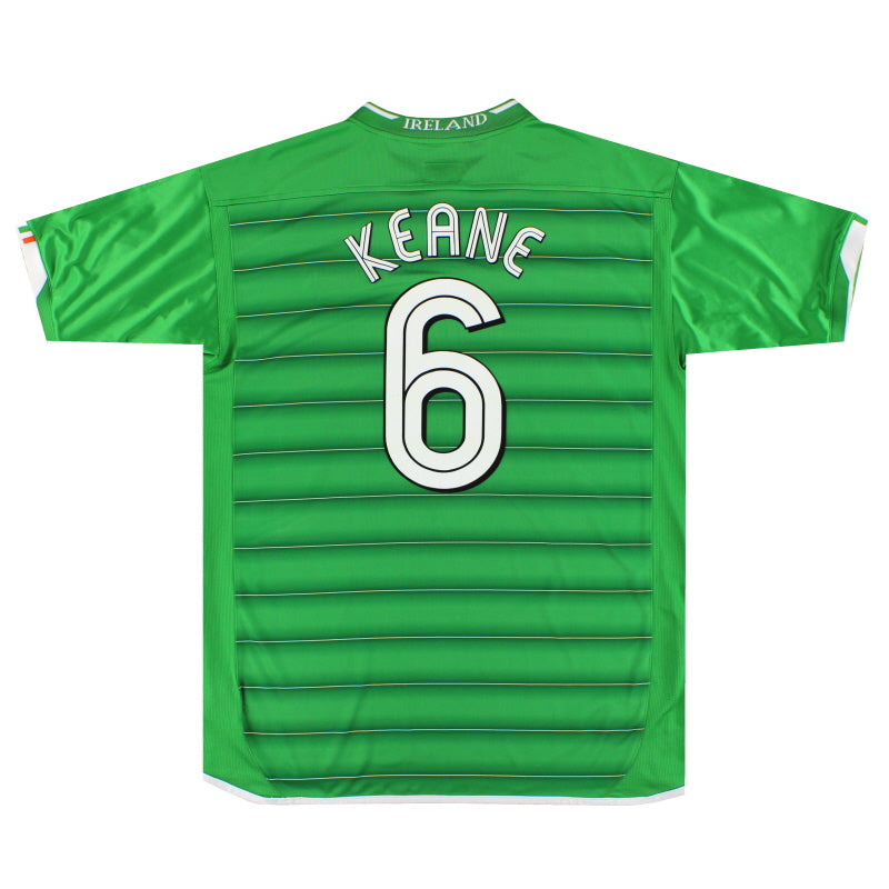 2003-04 Ireland Umbro Home Shirt Keane #6 *As New* XL