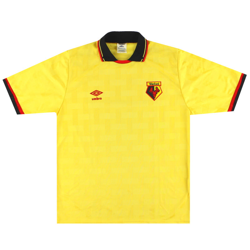 1989-91 Watford Umbro Heimtrikot L