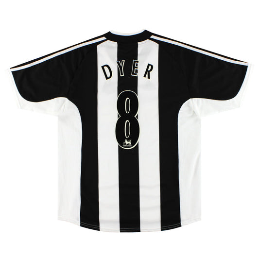 2001-03 Newcastle adidas Home Shirt Dyer #8 *As New* L