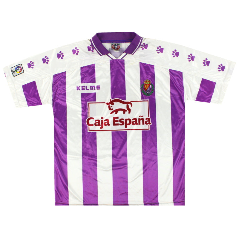 1996-97 Real Valladolid Kelme Heimtrikot XL