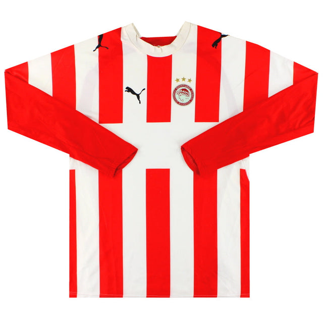 2006-07 Olympiakos Puma Home Shirt L/S XL