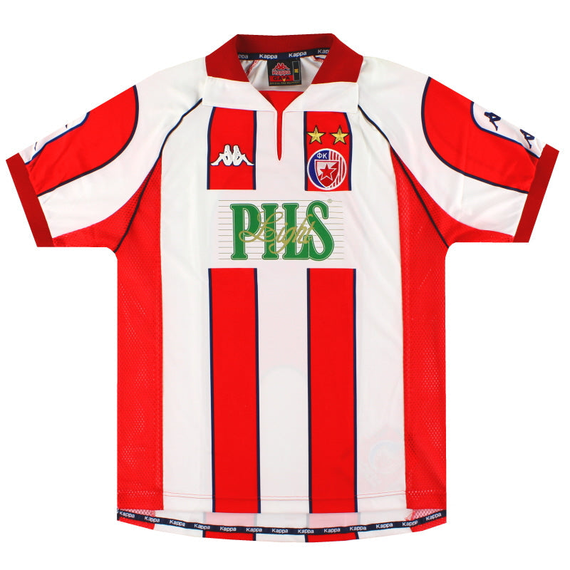 1998-00 Roter Stern Belgrad Kappa Heimtrikot *m. Etiketten* M