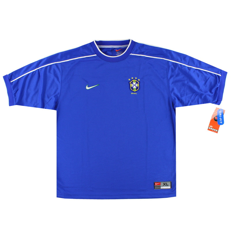 1998-00 Brasilien Nike Auswärtstrikot *m/Etiketten* XL
