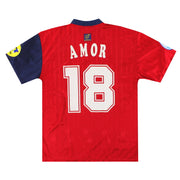1996-98 Spanien adidas Heimtrikot Amor #18 L
