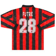 1994-95 AC Mailand Lotto Heimtrikot Futre #28 L/S XL