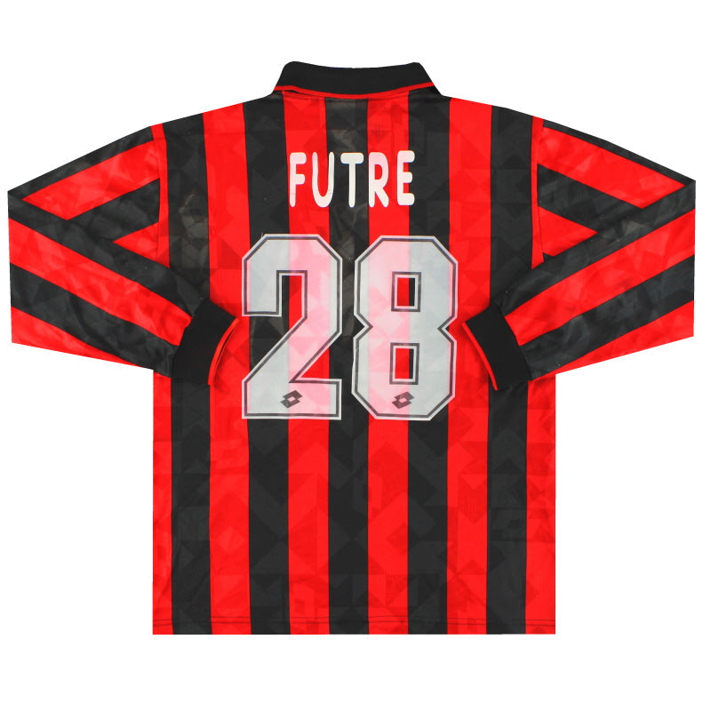 1994-95 AC Mailand Lotto Heimtrikot Futre #28 L/S XL