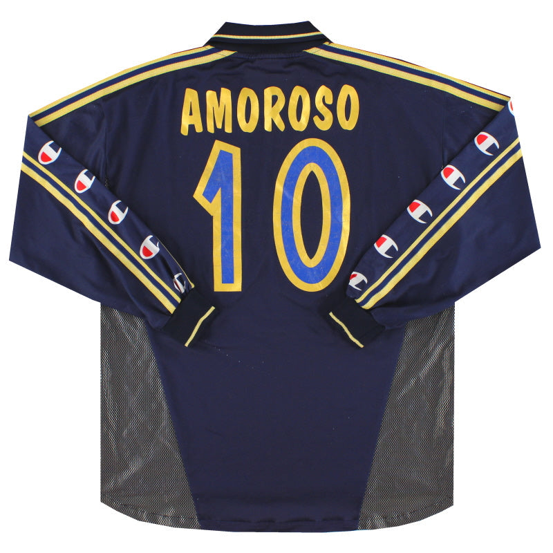 2000-01 Parma Champion Drittes Trikot Amoroso #10 Langarm XL