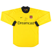 2000-01 Arsenal Nike Torwarttrikot „Signiert“ *Neuwertig* L