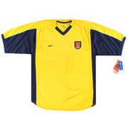 1999-01 Arsenal Nike Player Issue Auswärtstrikot *m/Etiketten* XXL