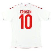 2018 Dänemark Hummel Auswärtstrikot Eriksen #10 *Neuwertig* XL