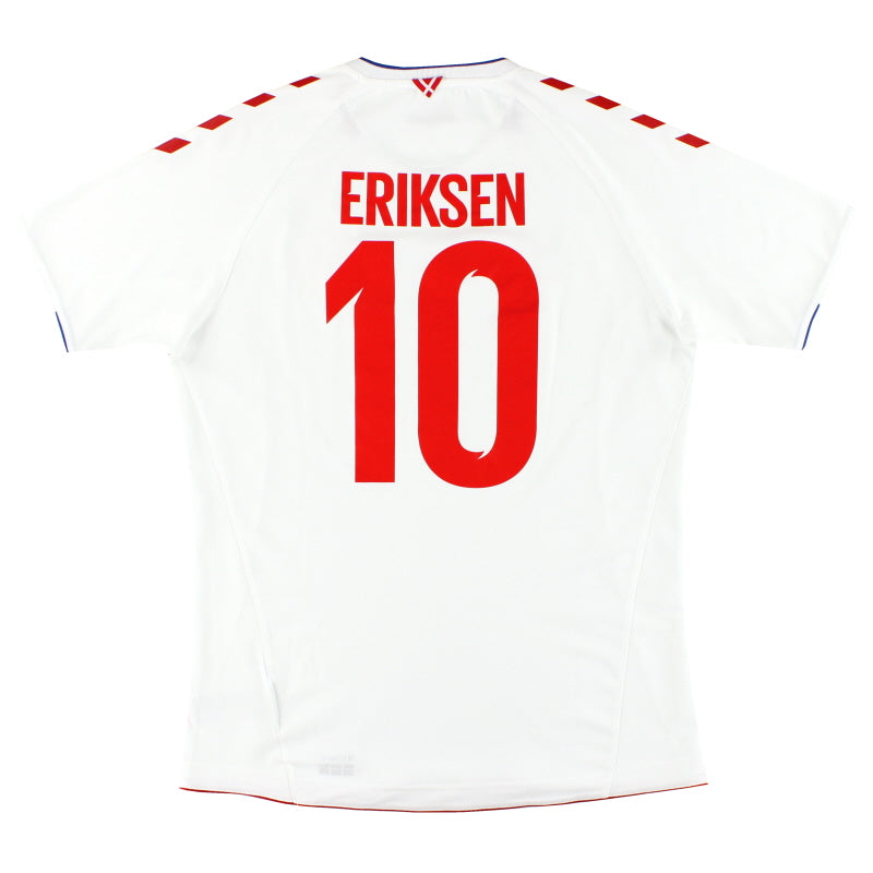 2018 Dänemark Hummel Auswärtstrikot Eriksen #10 *Neuwertig* XL