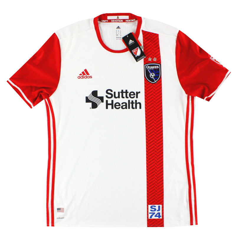 2017 San Jose Earthquakes adidas Player Issue Auswärtstrikot *mit Etiketten* XL