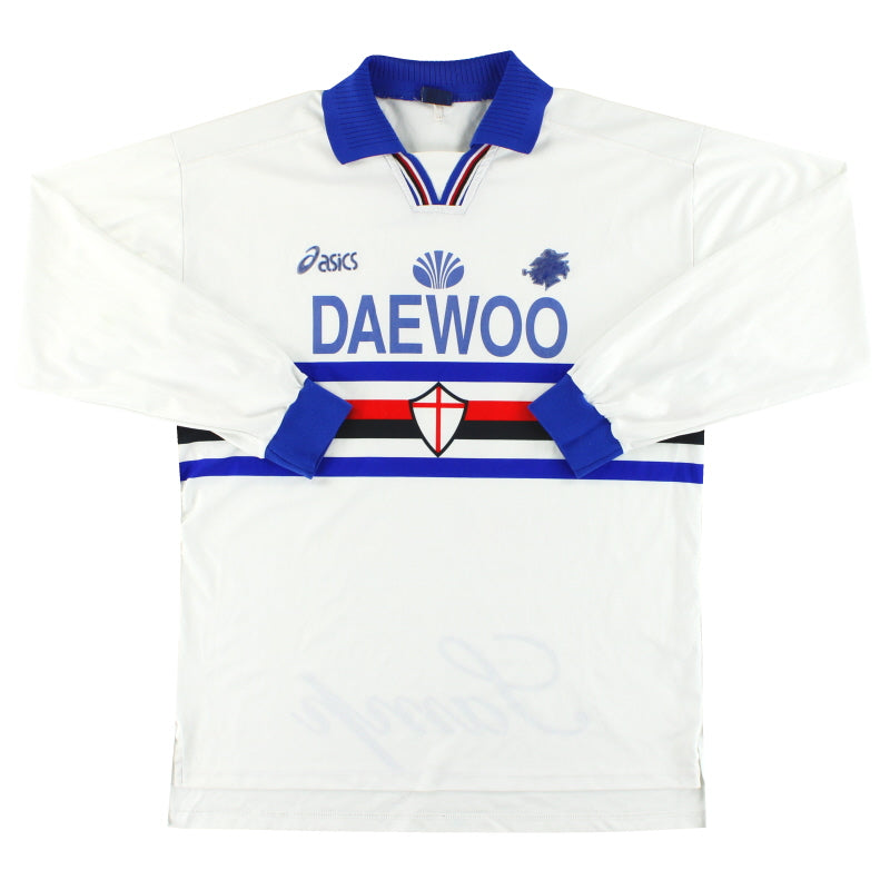 1997-98 Sampdoria Asics Auswärtstrikot #6 L/S XL