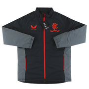 2021-22 Rangers „150-jähriges Jubiläum“ Castore Coaches Hybrid Bench Jacket *BNIB* M