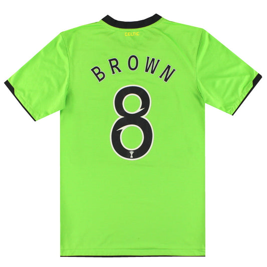2010-11 Celtic Nike Away Shirt Brown #8 S