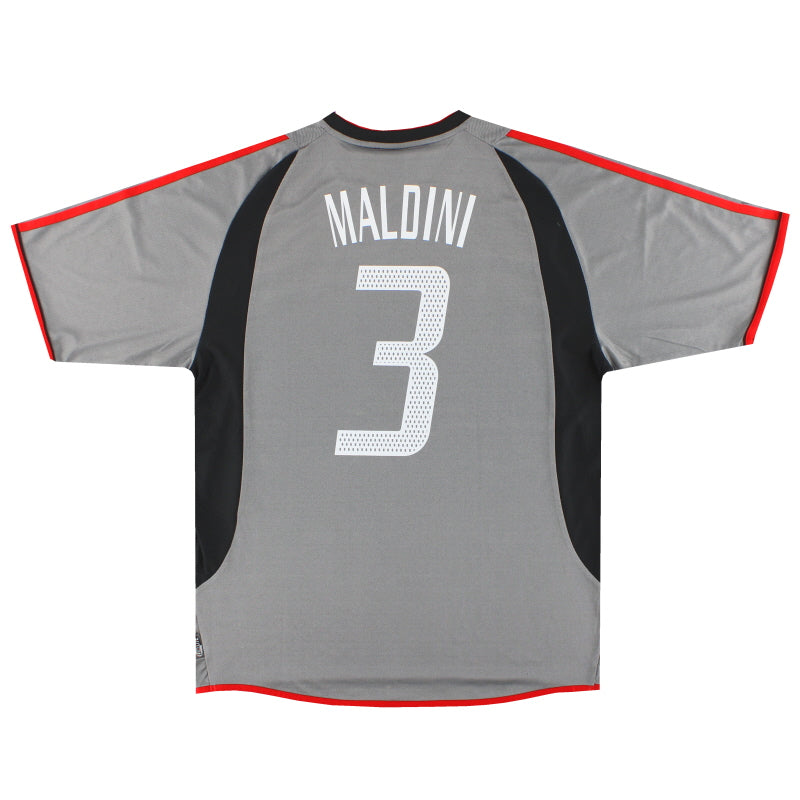 2003-04 AC Mailand adidas Auswärtstrikot Maldini #3 *Neuwertig* L