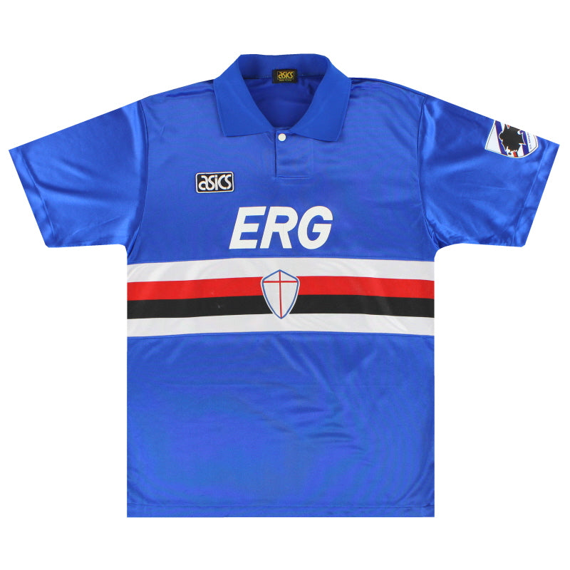 1992-94 Sampdoria Asics Heimtrikot #4 L