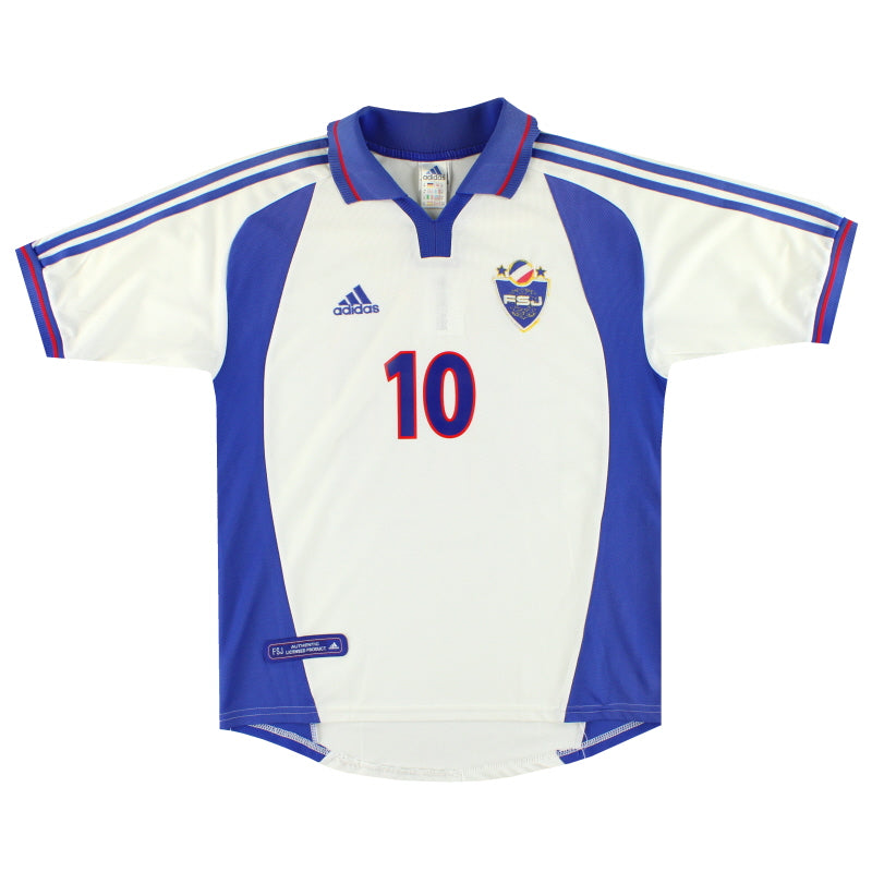 2000-01 Jugoslawien adidas Auswärtstrikot #10 M