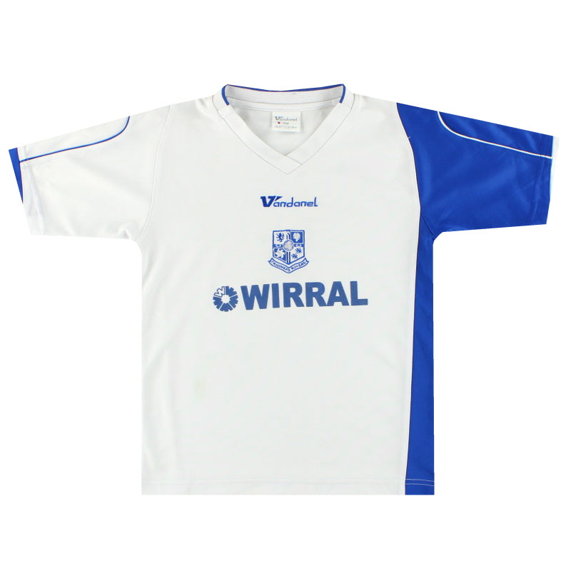 2007-09 Tranmere Rovers Vandanel Heimtrikot Gr. Jungen