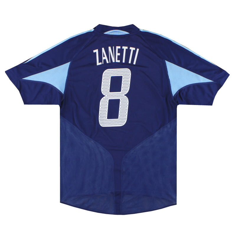 2004-05 Argentinien adidas Auswärtstrikot Zanetti #8 L