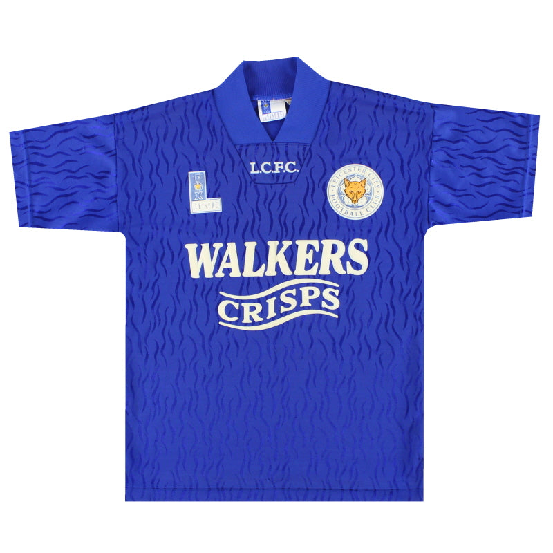 1992-94 Leicester Fox Leisure Heim Trikot Thompson #8 Y