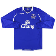2008-09 Everton Umbro Home Shirt L/S