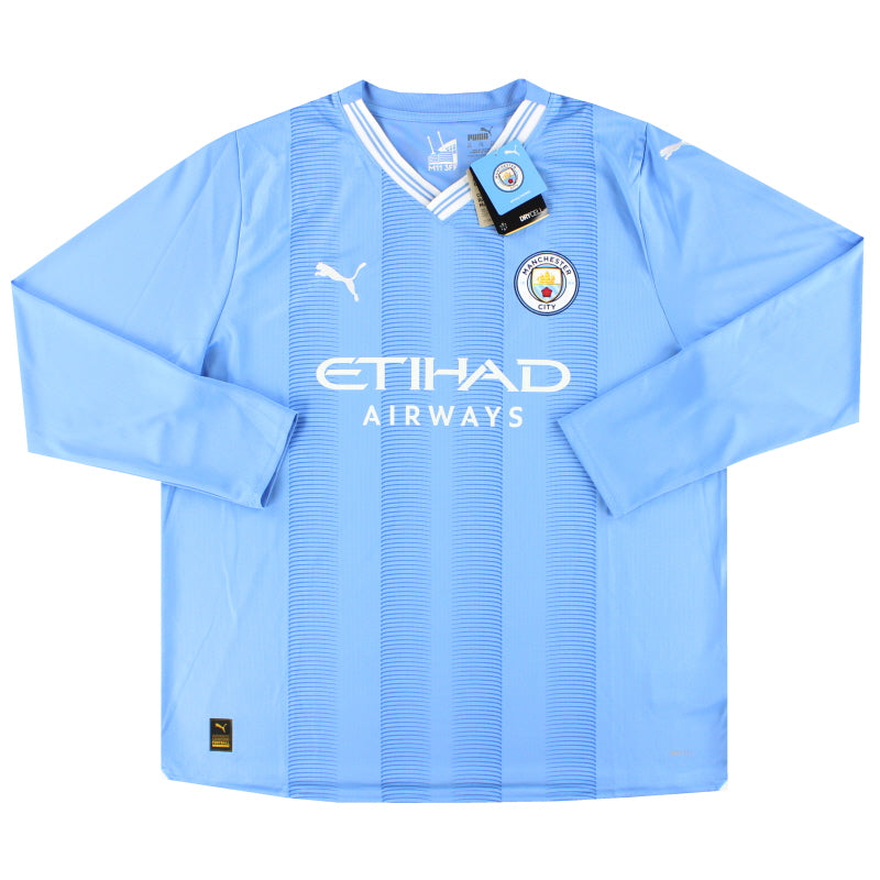 2023-24 Manchester City Puma Heimtrikot Langarm *mit Etikett*