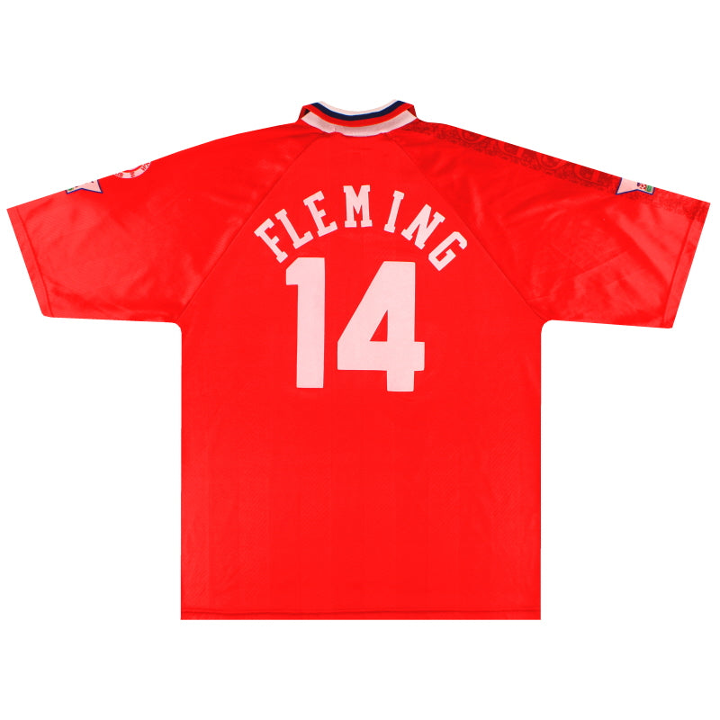 1996-97 Middlesbrough Errea Heimtrikot Fleming #14 XXL