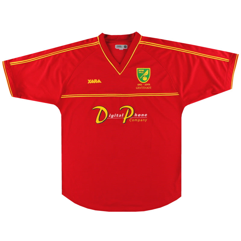 2001-02 Norwich City Centenary Auswärtstrikot *Neuwertig* XL