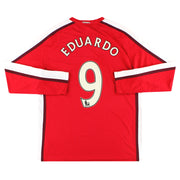 2008-10 Arsenal Nike Heimtrikot Eduardo Nr. 9 langarm XL