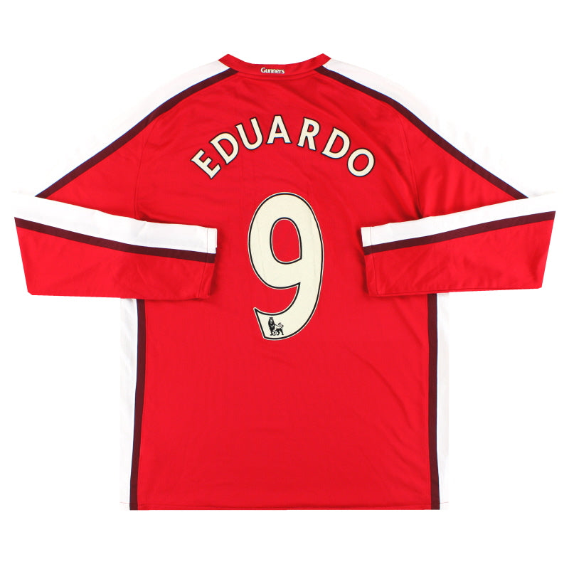 2008-10 Arsenal Nike Heimtrikot Eduardo Nr. 9 langarm XL