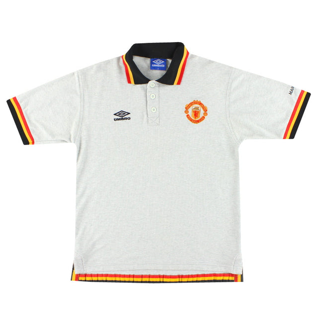 1996-97 Manchester United Umbro Polo Shirt M