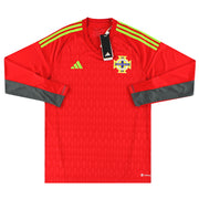 2022-23 Nordirland adidas Torwarttrikot Langarm *BNIB*