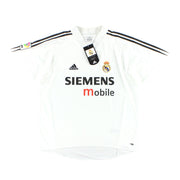 2004-05 Real Madrid adidas Heimtrikot *mit Etiketten* M